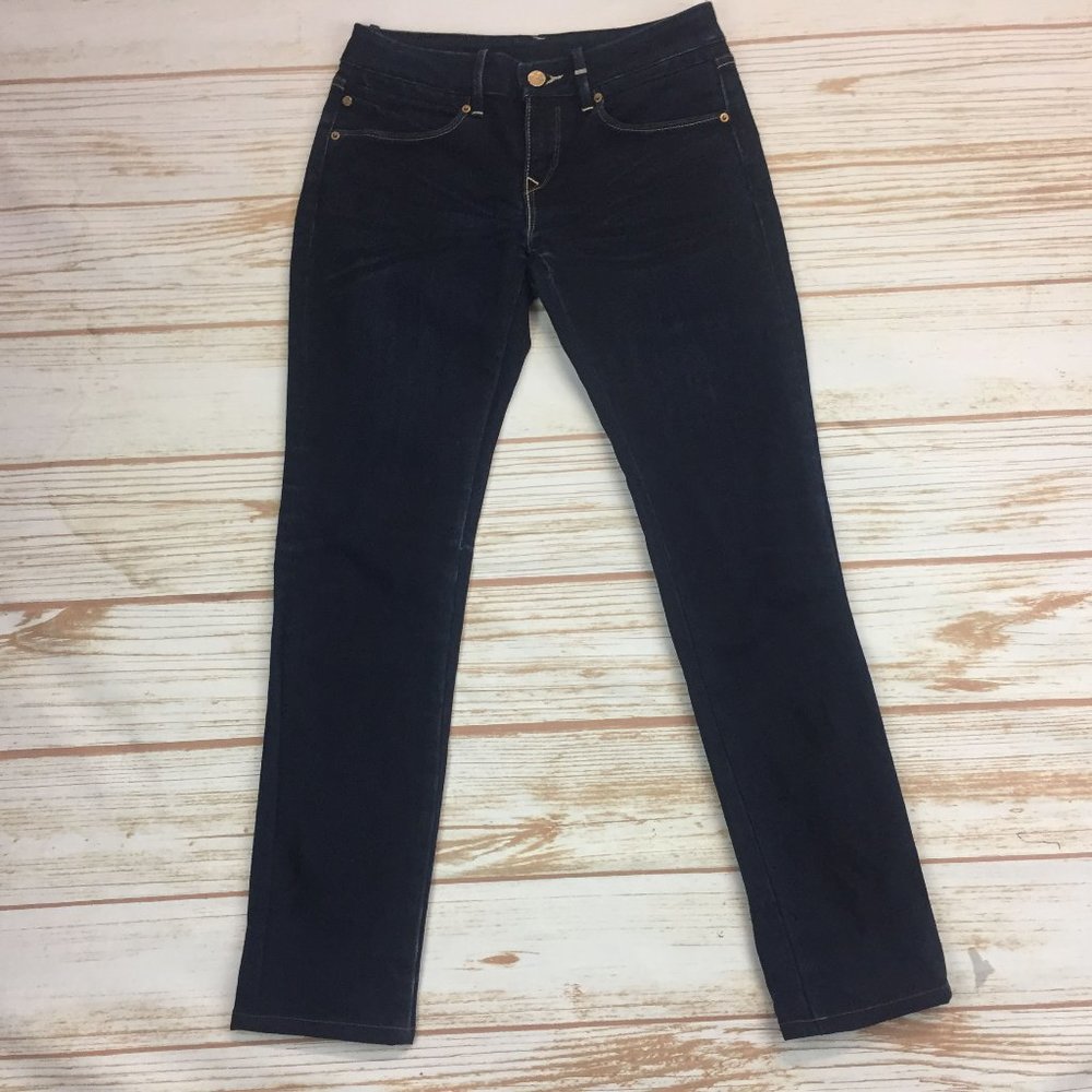 Levis Premium Blue Dark Wash Skinny Straight Jeans